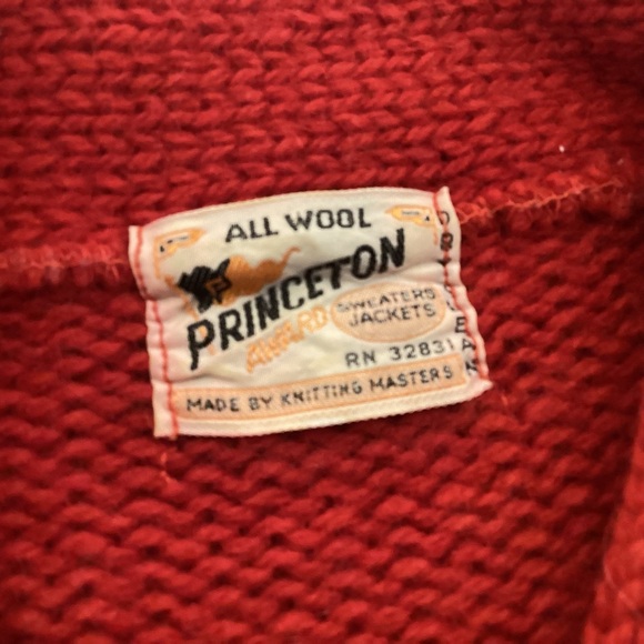 Vintage 1950’s Princeton Award Women’s Varsity Sweater size Medium - Picture 5 of 7